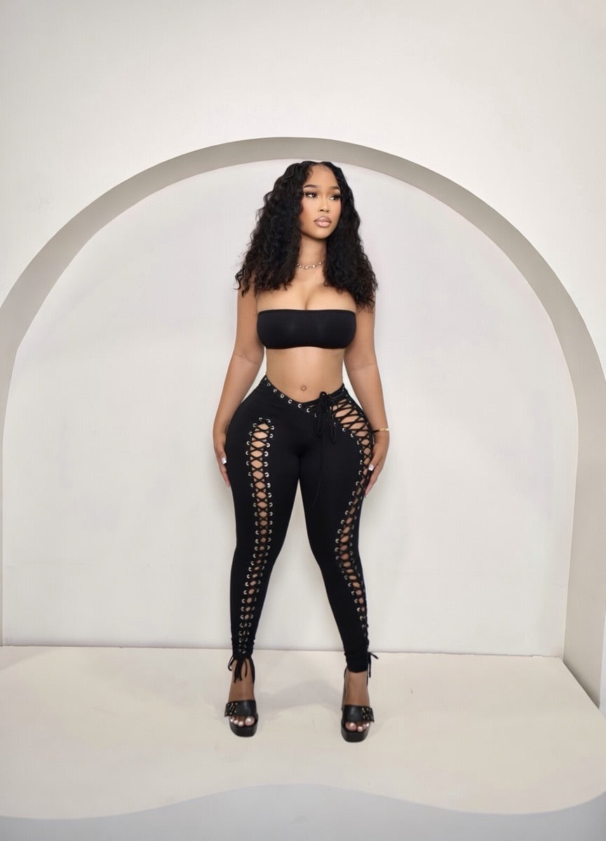 Lace Me Up Set – Chocolate Brown