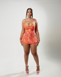 Flame Floral Mini Dress